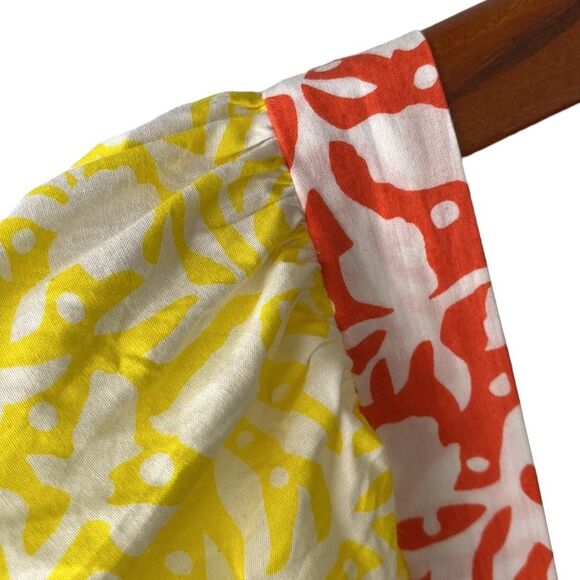 Oliphant Bubble Skirt Mini Dress Canary Multi-Color Balloon Short Puff Sleeve - Picture 5 of 16